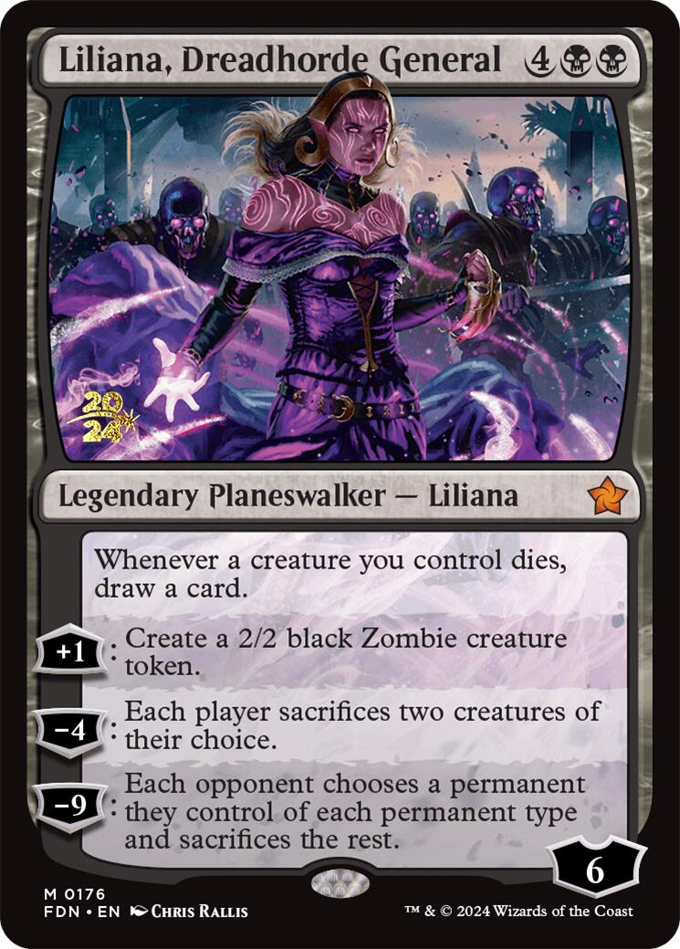 Liliana, Dreadhorde General [Foundations Prerelease Promos] | Webway Games