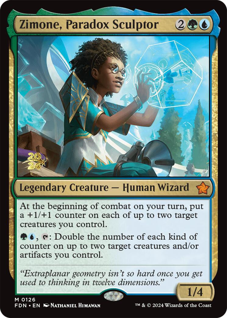 Zimone, Paradox Sculptor [Foundations Prerelease Promos] | Webway Games
