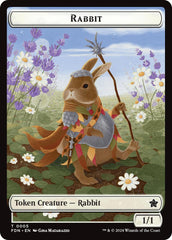 Rabbit // Soldier Double-Sided Token [Foundations Tokens] | Webway Games