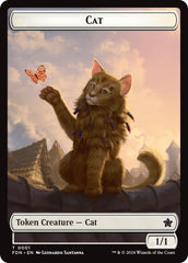 Spirit // Cat (0001) Doubled-Sided Token [Foundations Tokens] | Webway Games