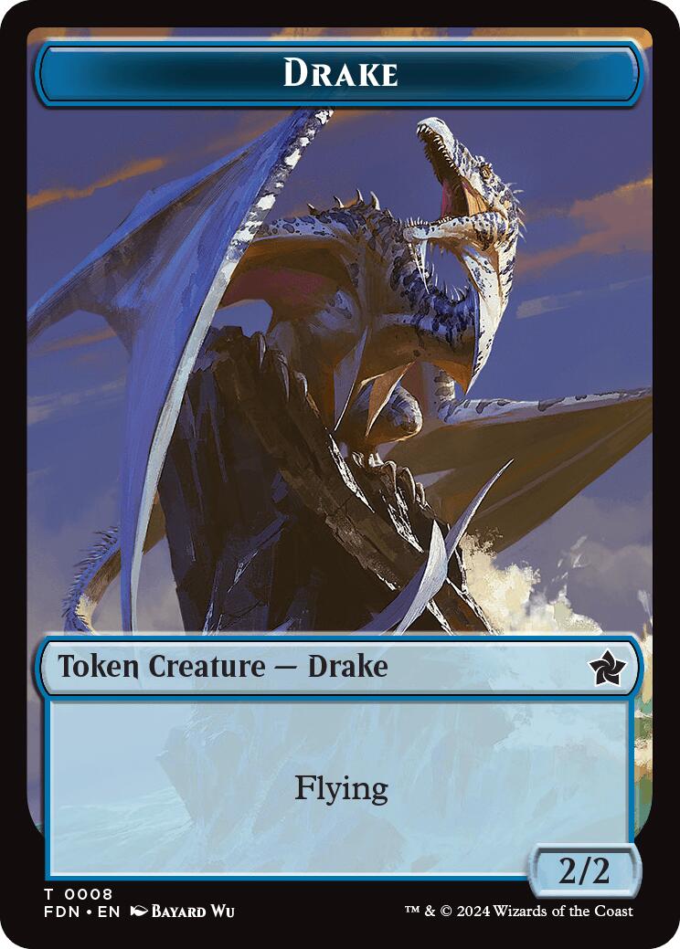Drake // Goblin Doubled-Sided Token [Foundations Tokens] | Webway Games