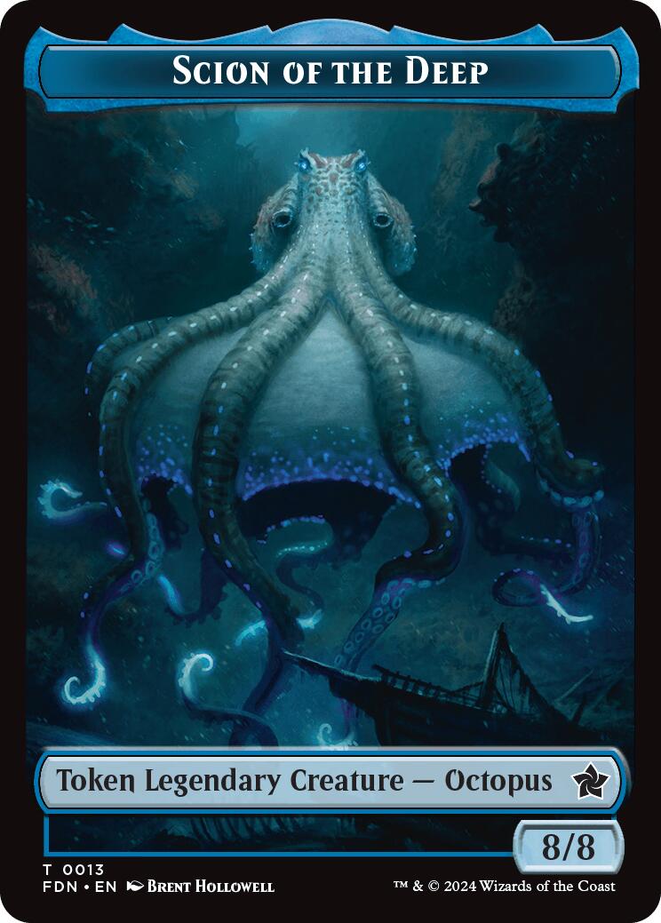 Scion of the Deep // Koma's Coil Doubled-Sided Token [Foundations Tokens] | Webway Games
