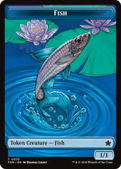Faerie // Fish Doubled-Sided Token [Foundations Tokens] | Webway Games