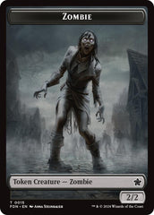 Zombie // Insect Doubled-Sided Token [Foundations Tokens] | Webway Games