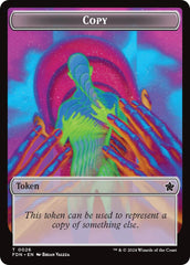 Copy // Human Double-Sided Token [Foundations Tokens] | Webway Games