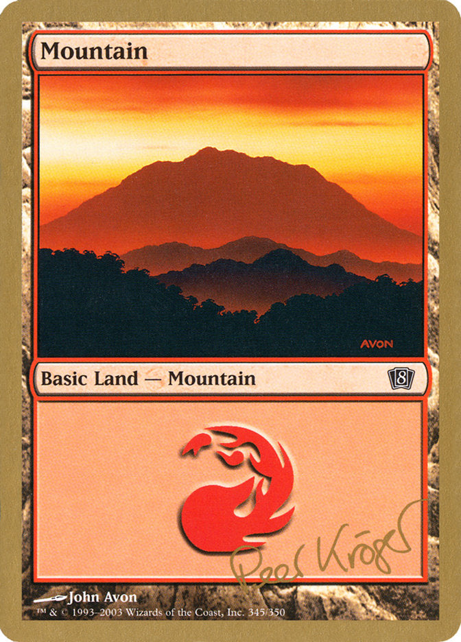 Mountain (pk345) (Peer Kroger) [World Championship Decks 2003] | Webway Games