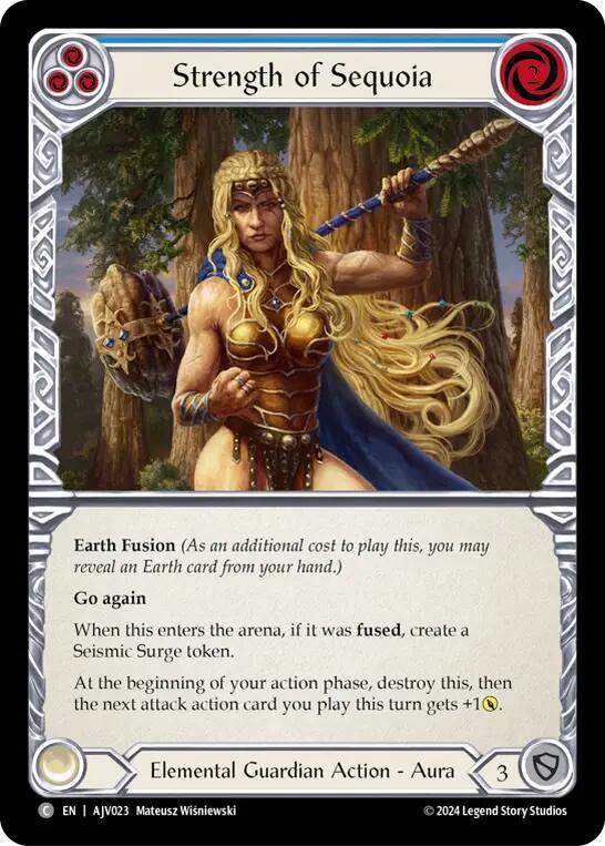 Strength of Sequoia (Blue) [AJV023] (Armory Deck: Jarl Vetreidi) | Webway Games