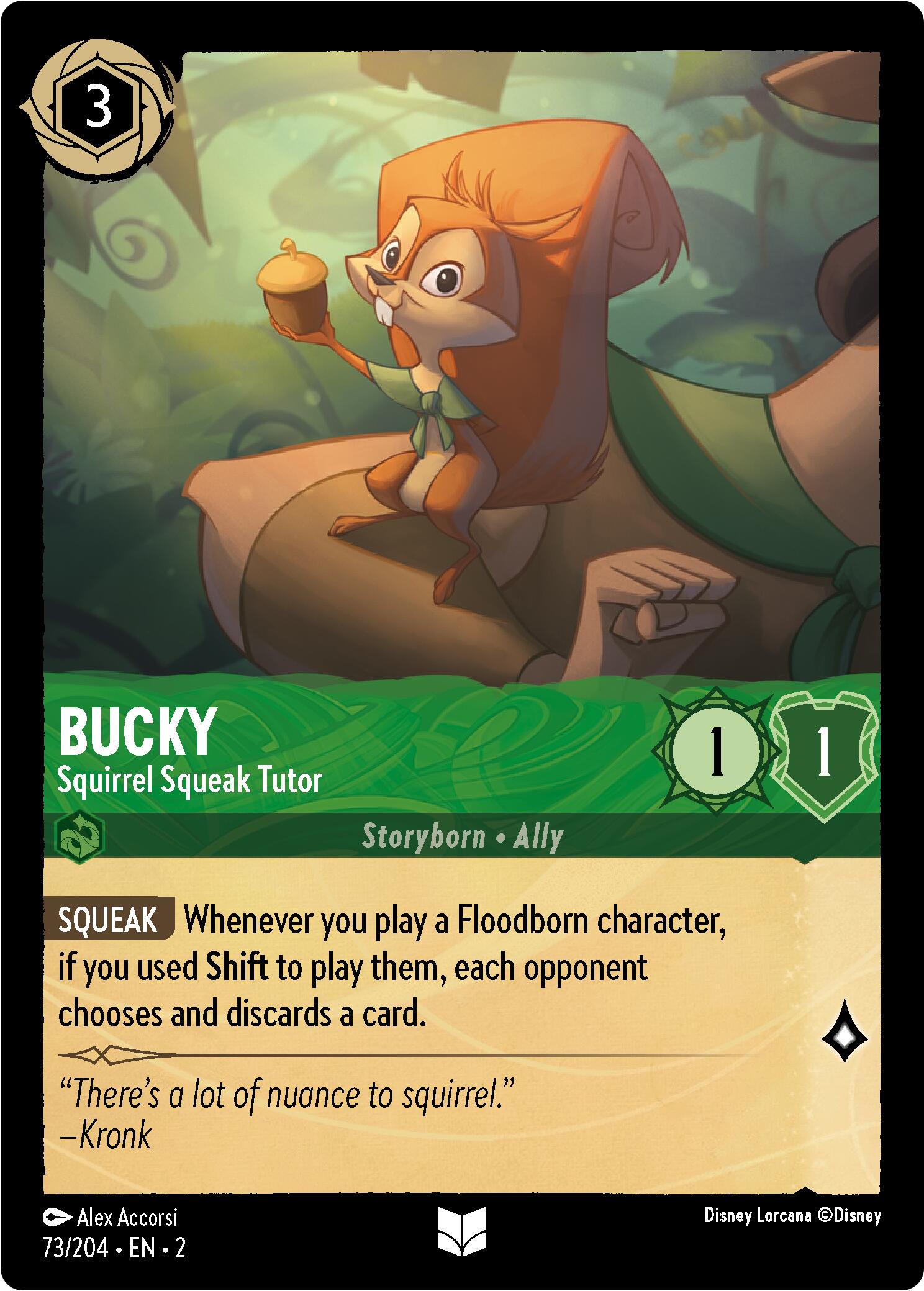 Bucky - Squirrel Squeak Tutor (Errata Version) (73/204) [Rise of the Floodborn] | Webway Games