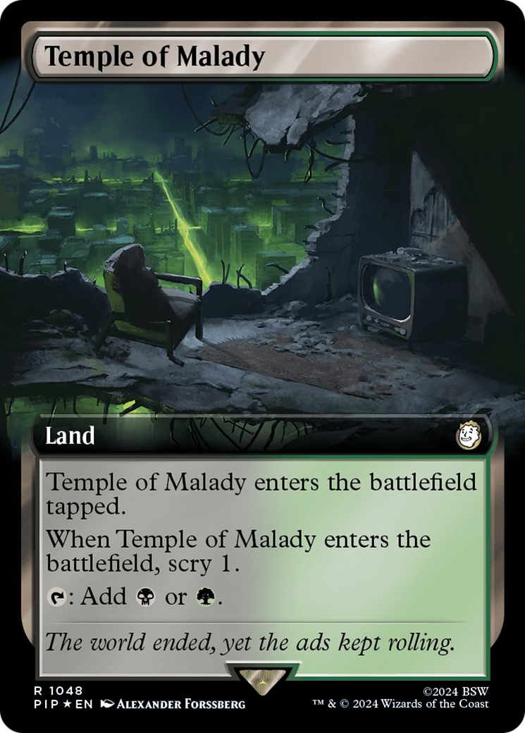 Temple of Malady (Extended Art) (Surge Foil) [Fallout] | Webway Games