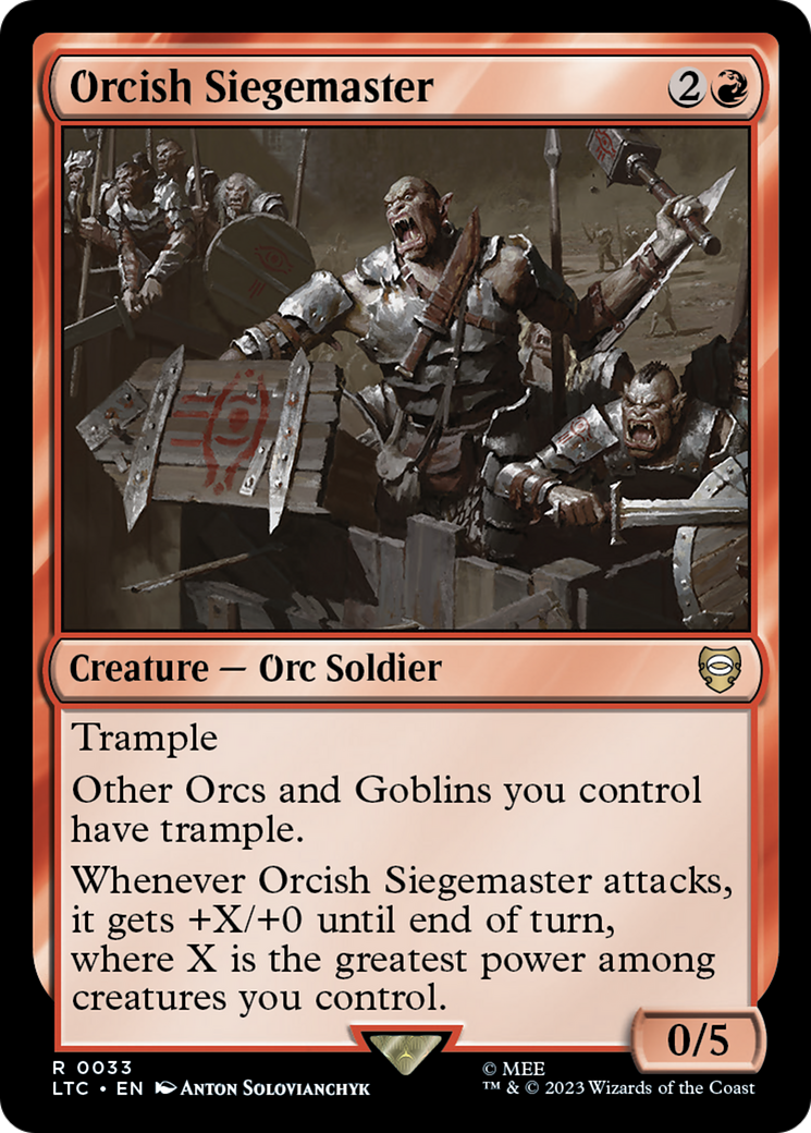 Orcish Siegemaster [The Lord of the Rings: Tales of Middle-Earth Commander] | Webway Games
