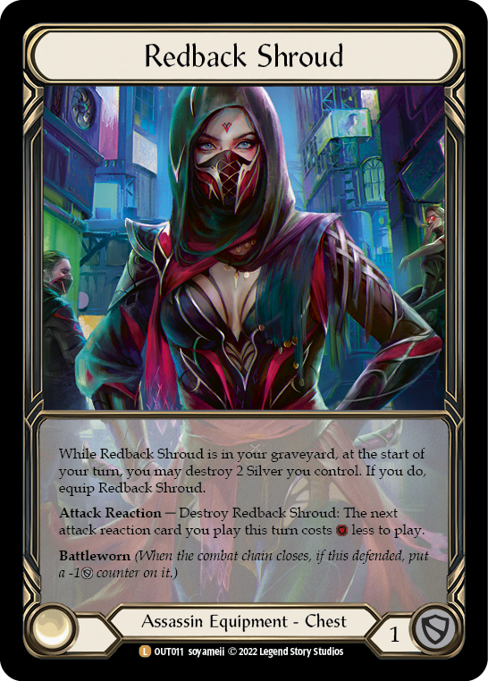 Redback Shroud (Extended Art Cold Foil) [OUT011] (Outsiders)  Cold Foil | Webway Games