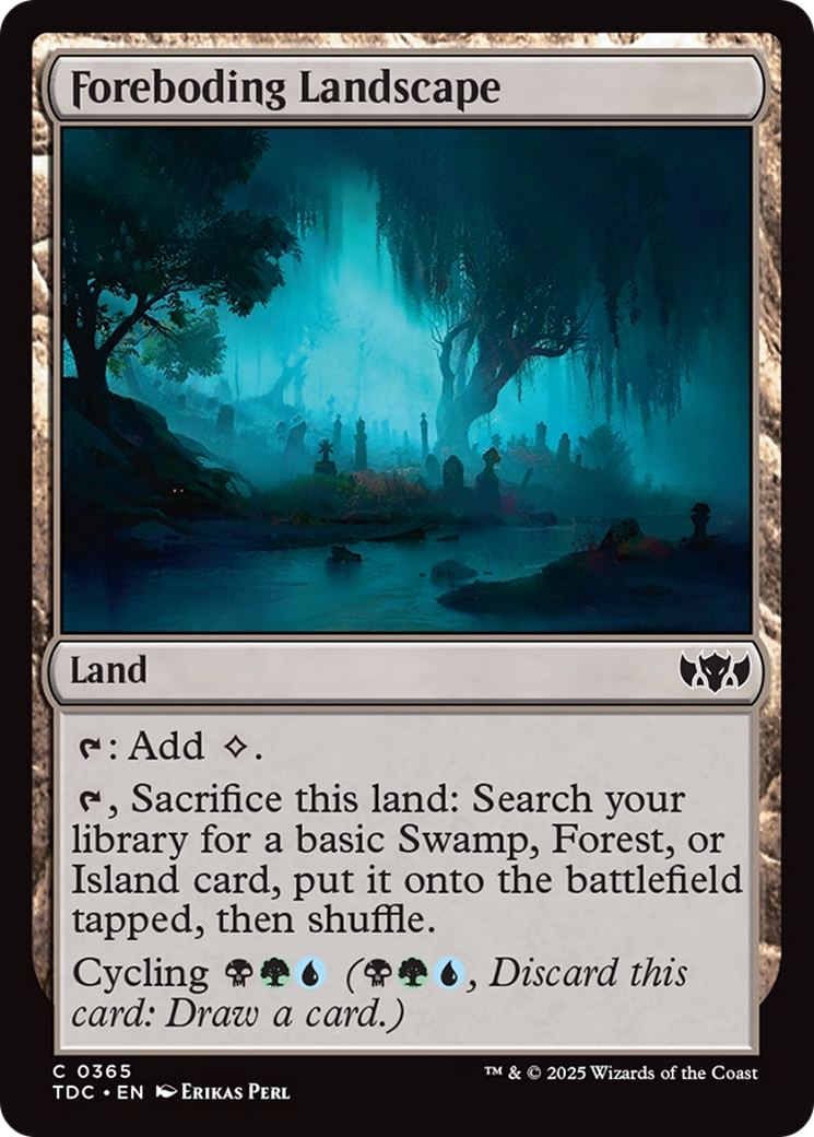 Foreboding Landscape [Tarkir: Dragonstorm Commander] | Webway Games