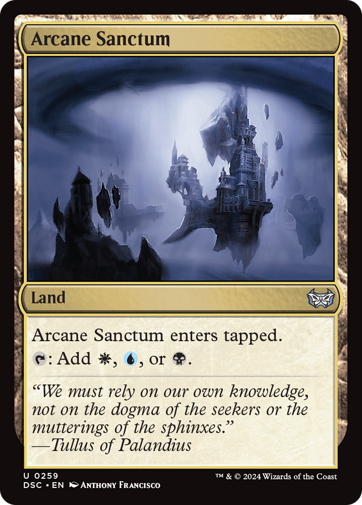 Arcane Sanctum [Duskmourn: House of Horror Commander] | Webway Games