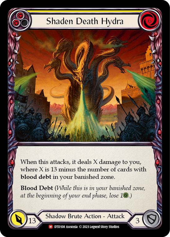 Shaden Death Hydra [DTD108] (Dusk Till Dawn)  Rainbow Foil | Webway Games