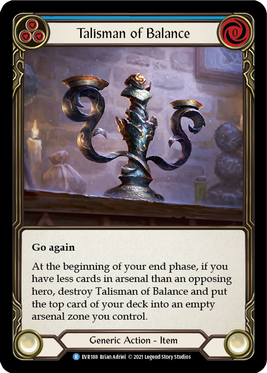 Talisman of Balance [EVR188] (Everfest)  1st Edition Cold Foil | Webway Games
