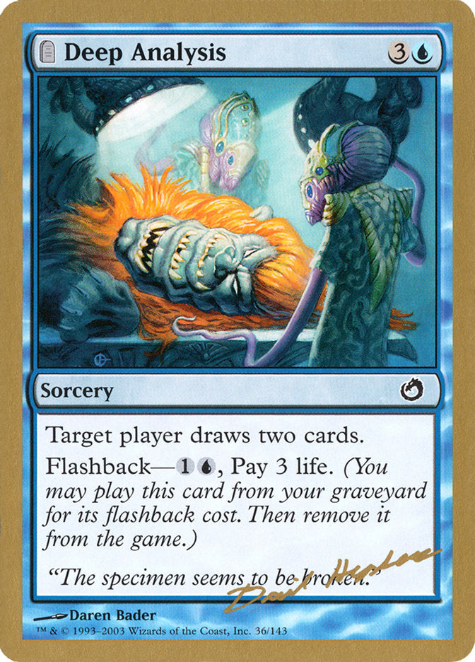 Deep Analysis (Dave Humpherys) [World Championship Decks 2003] | Webway Games