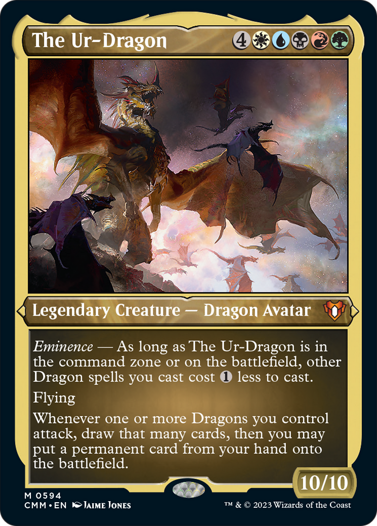 The Ur-Dragon (Foil Etched) [Commander Masters] | Webway Games