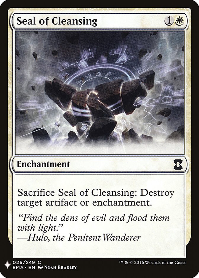 Seal of Cleansing [Mystery Booster] | Webway Games
