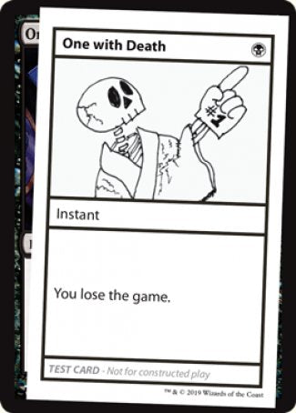 One with Death (2021 Edition) [Mystery Booster Playtest Cards] | Webway Games