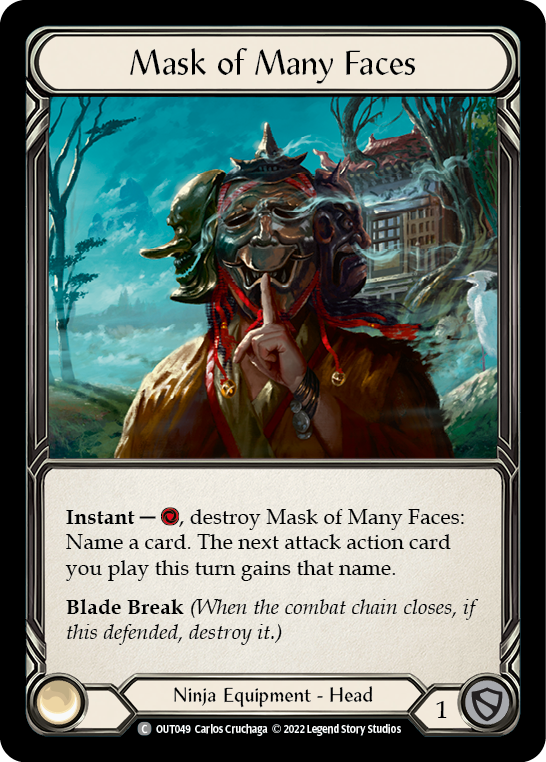 Mask of Many Faces [OUT049] (Outsiders)  Rainbow Foil | Webway Games