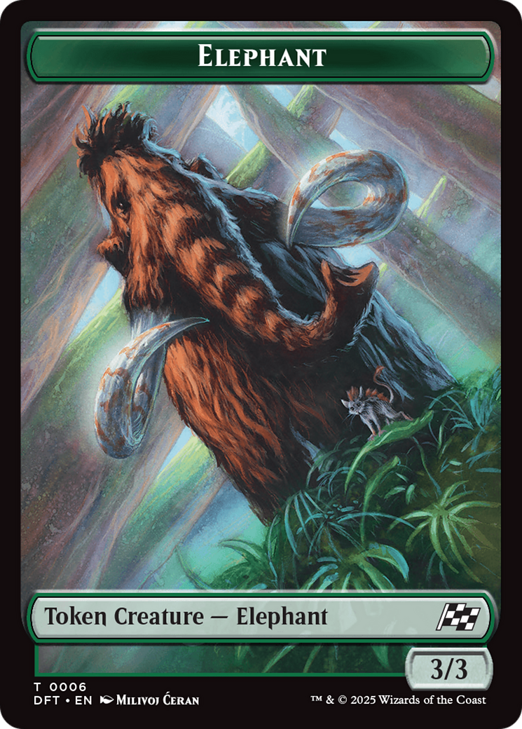 Insect // Elephant Double-Sided Token [Aetherdrift Tokens] | Webway Games
