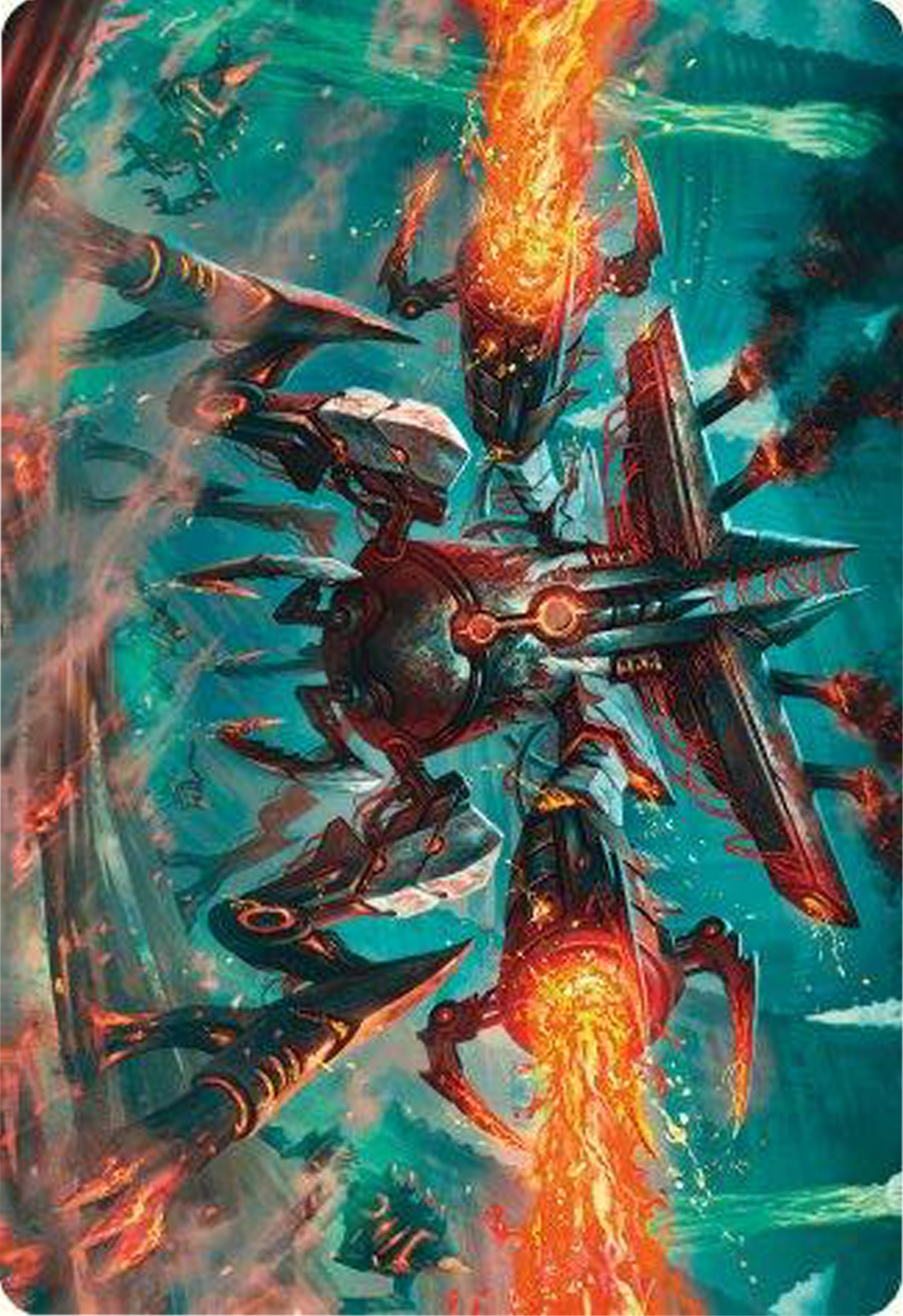 Exterminator Magmarch Art Card [Modern Horizons 3 Art Series] | Webway Games