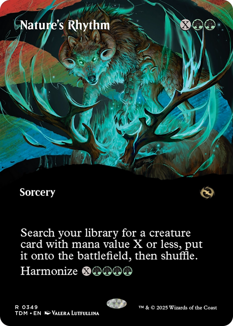 Nature's Rhythm (Borderless) [Tarkir: Dragonstorm] | Webway Games