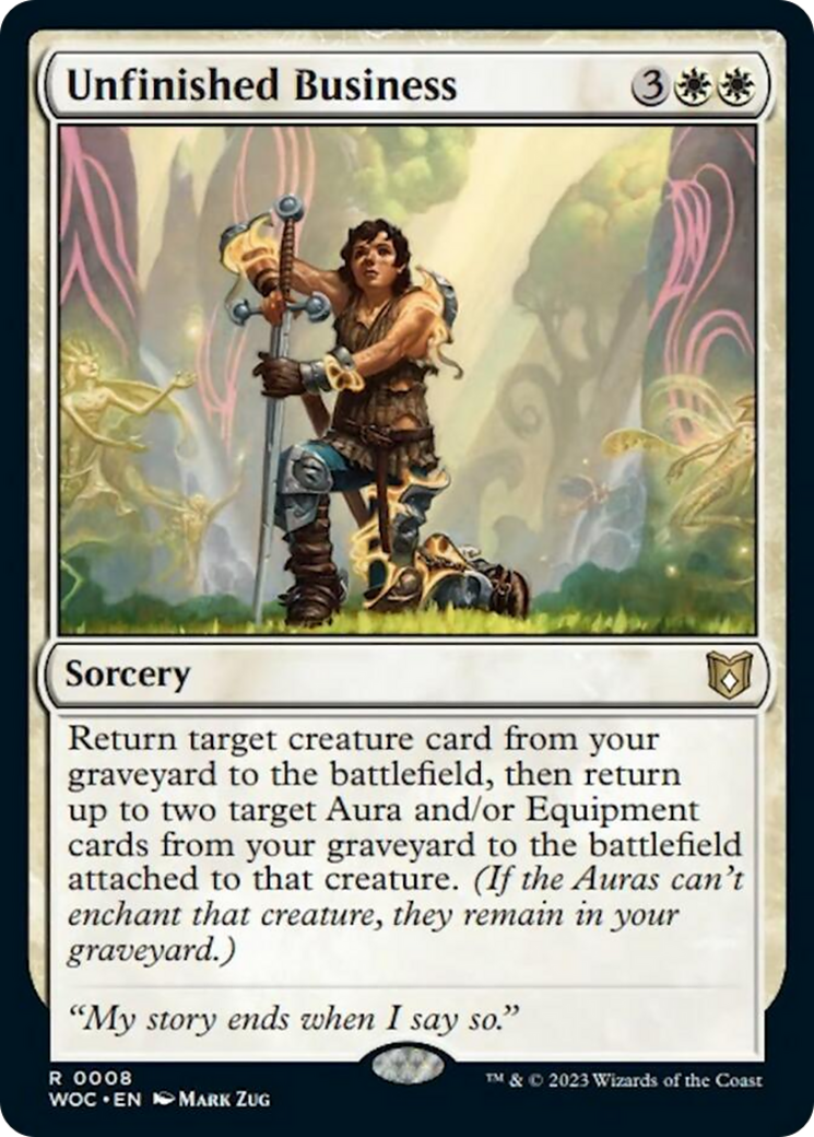 Unfinished Business [Wilds of Eldraine Commander] | Webway Games