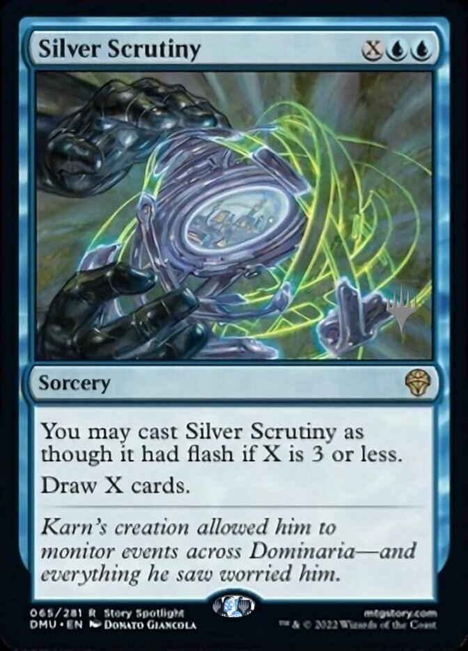 Silver Scrutiny (Promo Pack) [Dominaria United Promos] | Webway Games