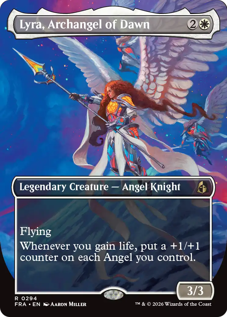 Lyra, Archangel of Dawn (Borderless) [Reality Fracture] | Webway Games