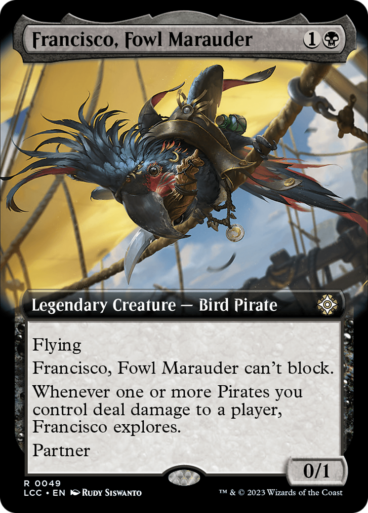 Francisco, Fowl Marauder (Extended Art) [The Lost Caverns of Ixalan Commander] | Webway Games