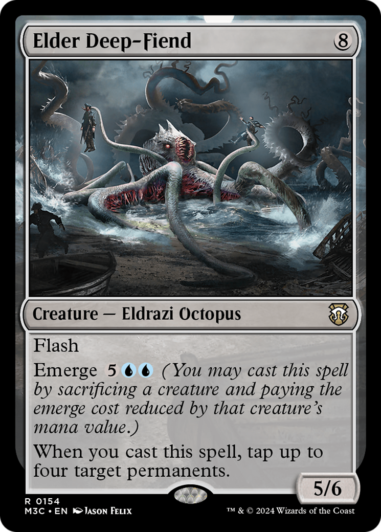 Elder Deep-Fiend (Ripple Foil) [Modern Horizons 3 Commander] | Webway Games