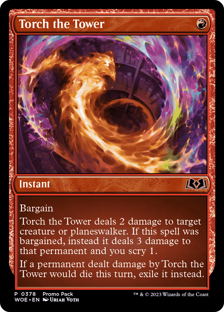 Torch the Tower (Promo Pack) [Wilds of Eldraine Promos] | Webway Games