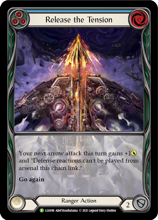 Release the Tension (Blue) [LGS098] (Promo)  Rainbow Foil | Webway Games
