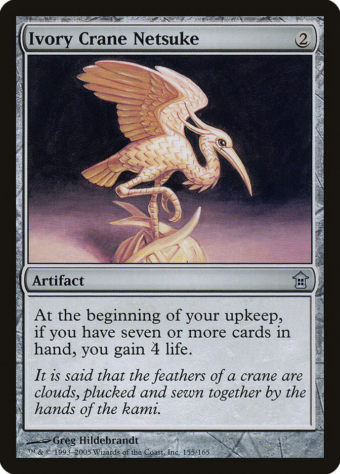 Ivory Crane Netsuke [Saviors of Kamigawa] | Webway Games