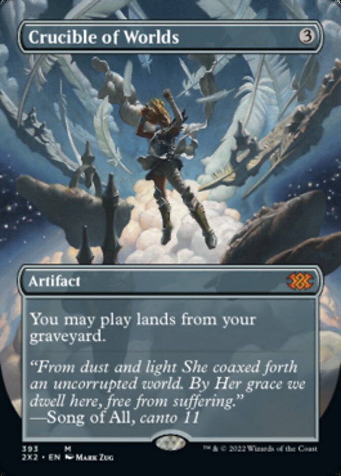 Crucible of Worlds (Borderless Alternate Art) [Double Masters 2022] | Webway Games