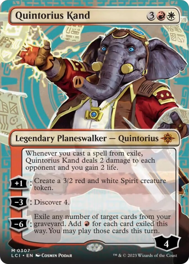 Quintorius Kand (0307) (Borderless) [The Lost Caverns of Ixalan] | Webway Games