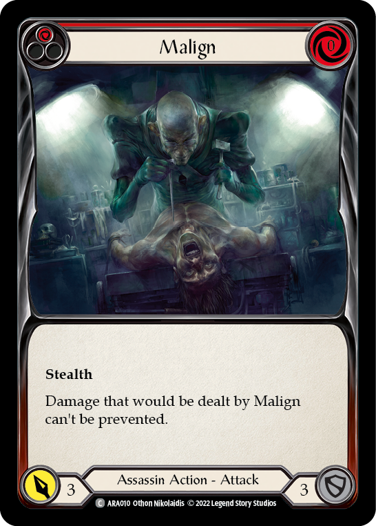 Malign (Red) [ARA010] (Outsiders Arakni Blitz Deck) | Webway Games