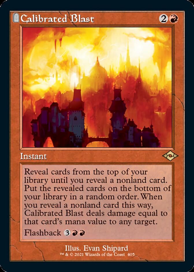 Calibrated Blast (Retro Foil Etched) [Modern Horizons 2] | Webway Games