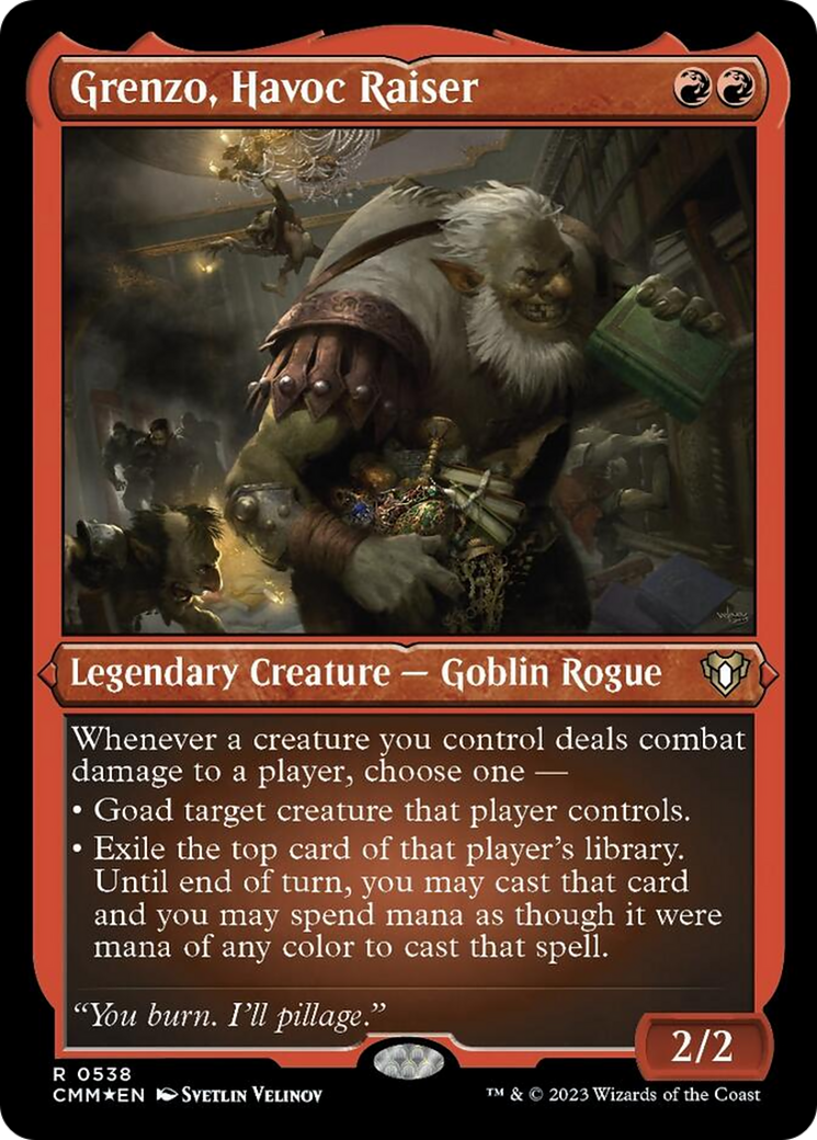 Grenzo, Havoc Raiser (Foil Etched) [Commander Masters] | Webway Games