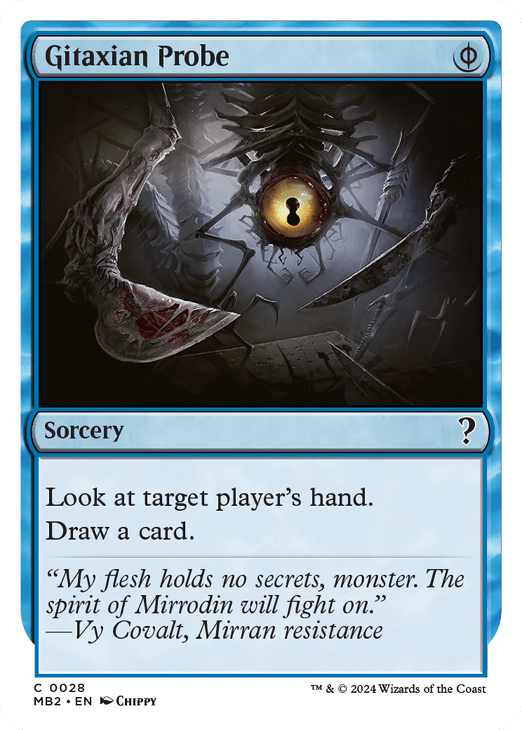 Gitaxian Probe (White Border) [Mystery Booster 2] | Webway Games