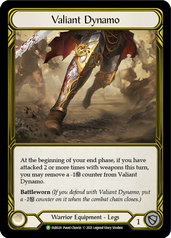 Valiant Dynamo (Golden) [FAB020] (Promo)  Cold Foil | Webway Games