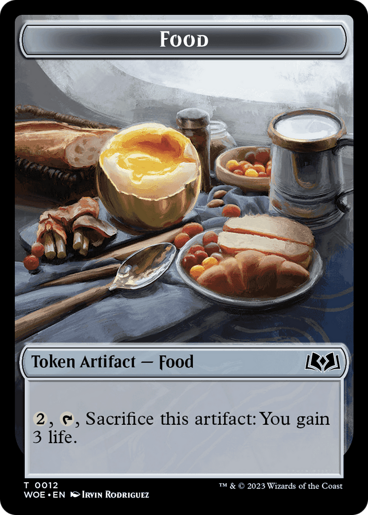 Elemental // Food (0012) Double-Sided Token [Wilds of Eldraine Tokens] | Webway Games