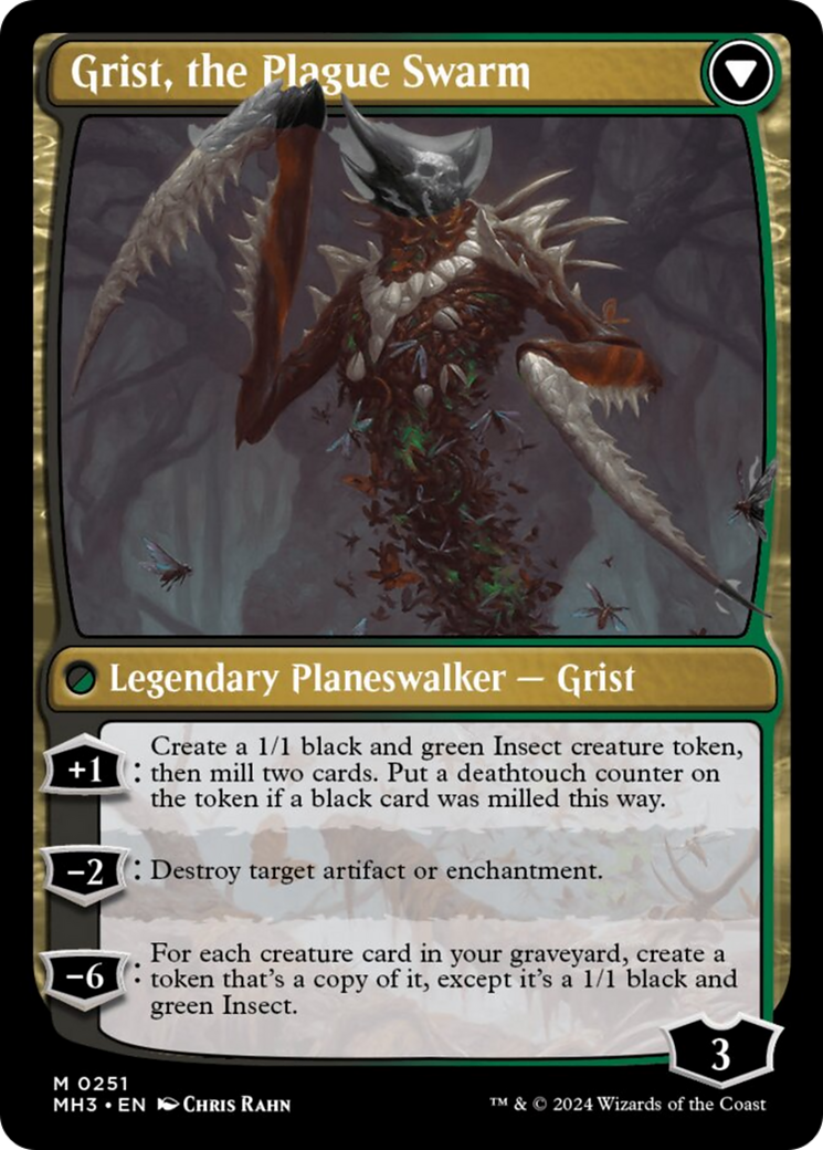 Grist, Voracious Larva // Grist, the Plague Swarm [Modern Horizons 3] | Webway Games