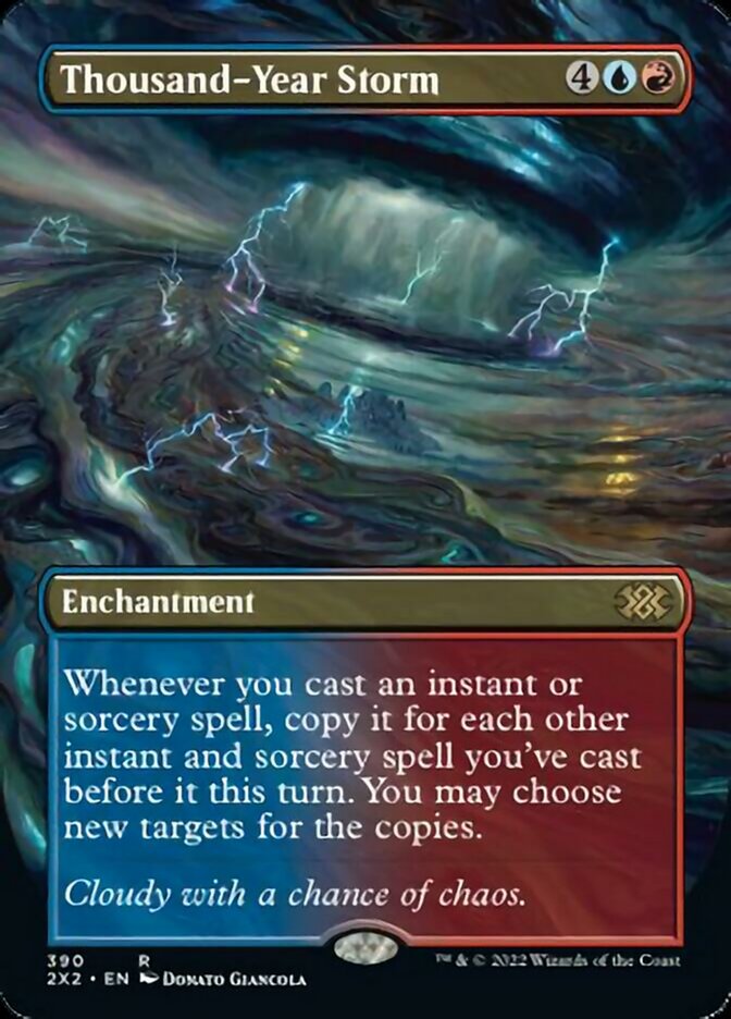 Thousand-Year Storm (Borderless Alternate Art) [Double Masters 2022] | Webway Games