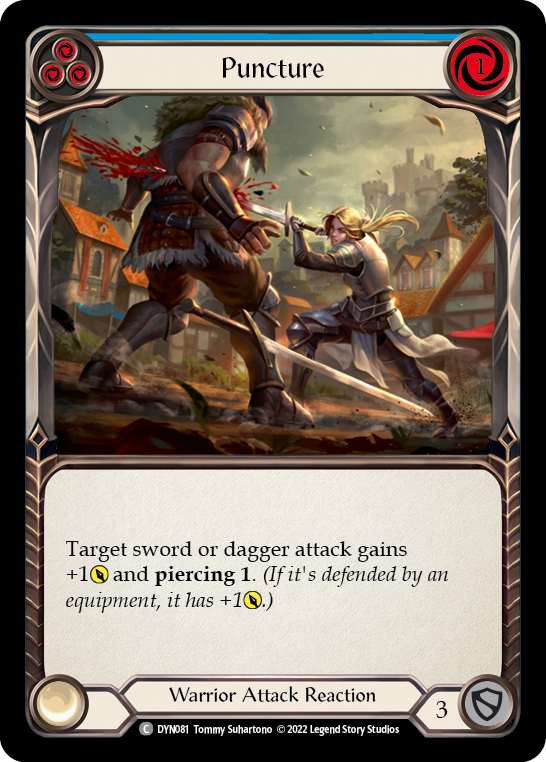 Puncture (Blue) [DYN081] (Dynasty)  Rainbow Foil | Webway Games