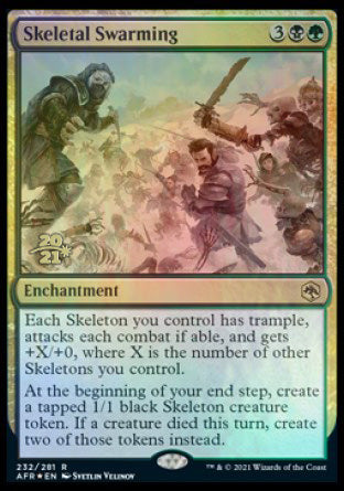 Skeletal Swarming [Dungeons & Dragons: Adventures in the Forgotten Realms Prerelease Promos] | Webway Games