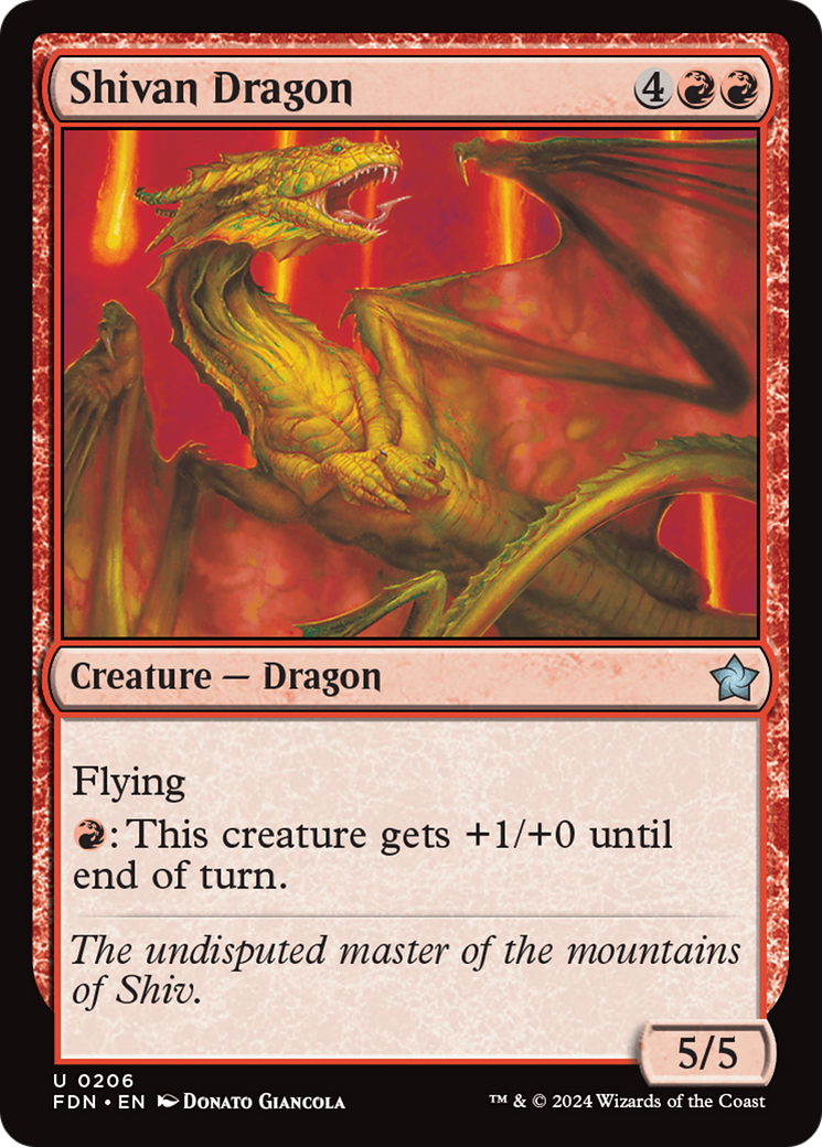Shivan Dragon [Foundations] | Webway Games