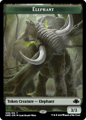 Elephant // Marit Lage Double-Sided Token [Dominaria Remastered Tokens] | Webway Games