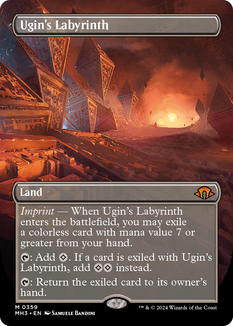 Ugin's Labyrinth (Borderless) [Modern Horizons 3] | Webway Games